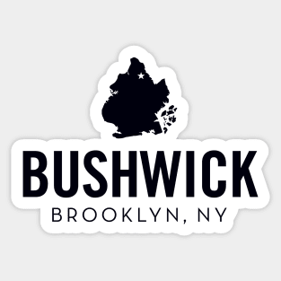 Bushwick (black) Sticker